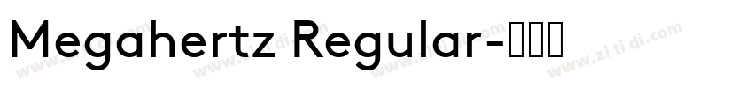 Megahertz Regular字体转换